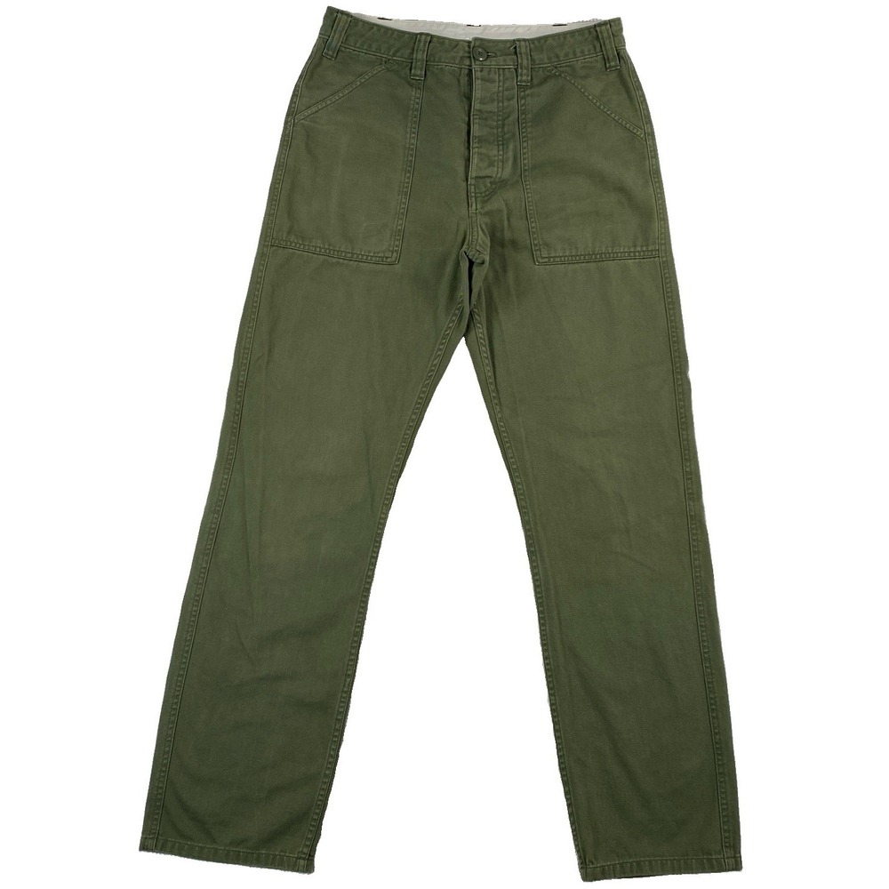 Topo Designs Field Pants Men's 30 R Green Military Style Button Fly